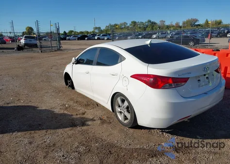 2013 Hyundai Elantra Gls из США, поврежденный, VIN 5NPDH4AE0DH372412